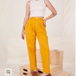 Big Bud Press Organic Twill Trousers in Mustard NWOT